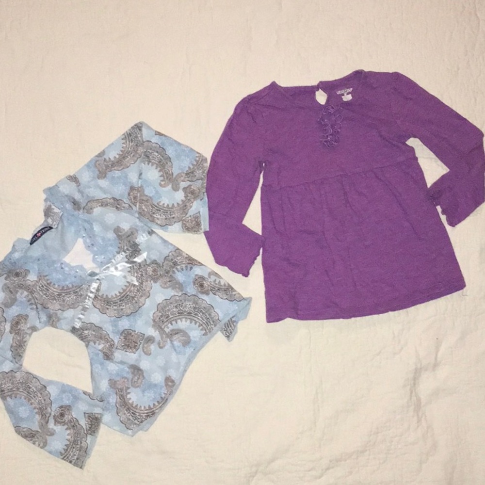 Little girls sz 4t bundle of 2 long sleeved